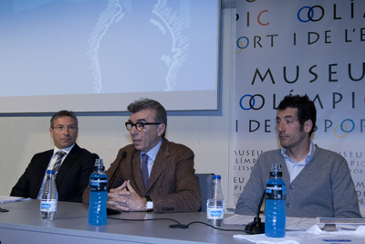 Angel Trotta, director de màrqueting del Grup Zurich; Jaume Alguersuari, president de RPM Racing i Cristian Llorens, director de cursa