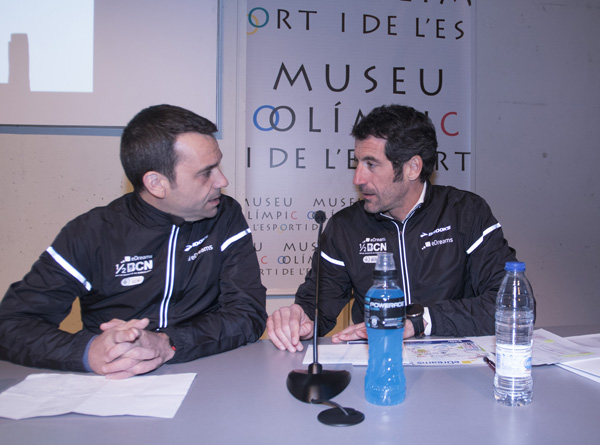 Sergi Pujalte i Cristian Llorens, director general i director esportiu respectivament de la Edreams Mitja Marató de Barcelona